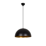 Hanging lamps - Hanging lamp 40 cm Black Gold Metal Echelon - Dimehouse