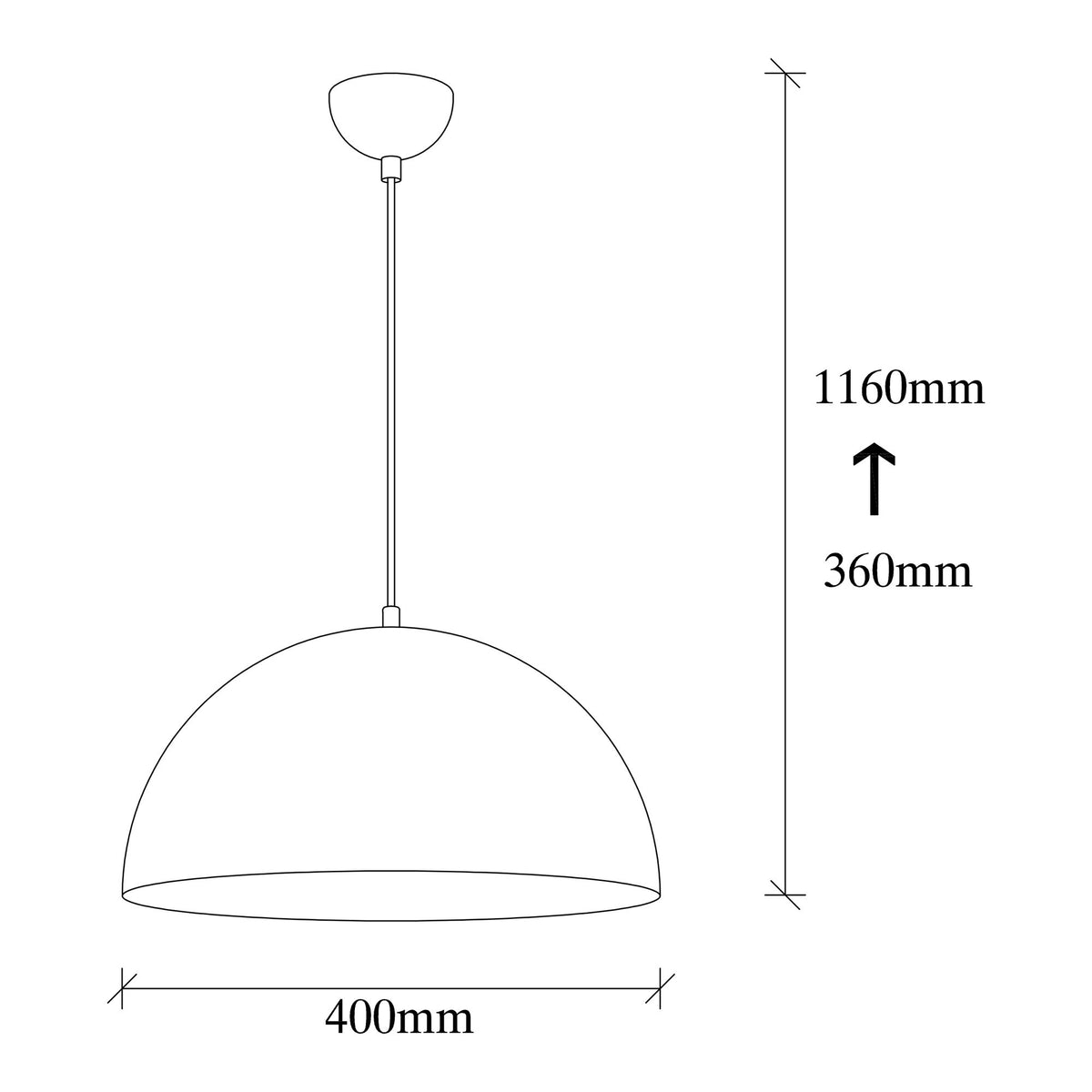 Hanging lamps - Hanging lamp 40 cm Black Gold Metal Echelon - Dimehouse
