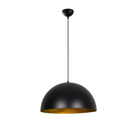 Hanging lamps - Hanging lamp 50 cm Black Gold Metal Echelon - Dimehouse