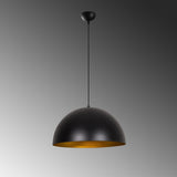 Hanging lamps - Hanging lamp 50 cm Black Gold Metal Echelon - Dimehouse