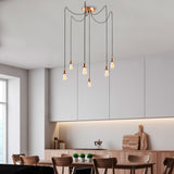 Hanging lamps - Hanging lamp 6 - lights Copper-colored Metal Maris - Dimehouse