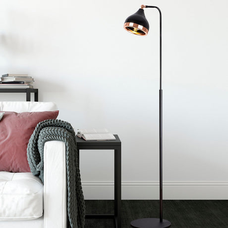 Floor Lamps - Floor Lamp Black Copper Metal Grip - Dimehouse