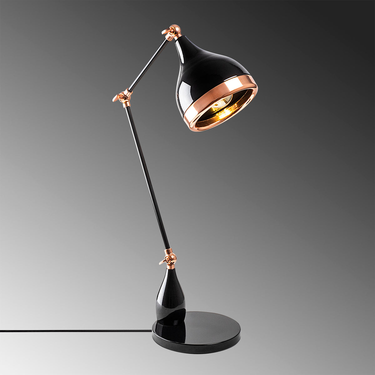 Table lamps - Table lamp Black Copper Metal Grip - Dimehouse