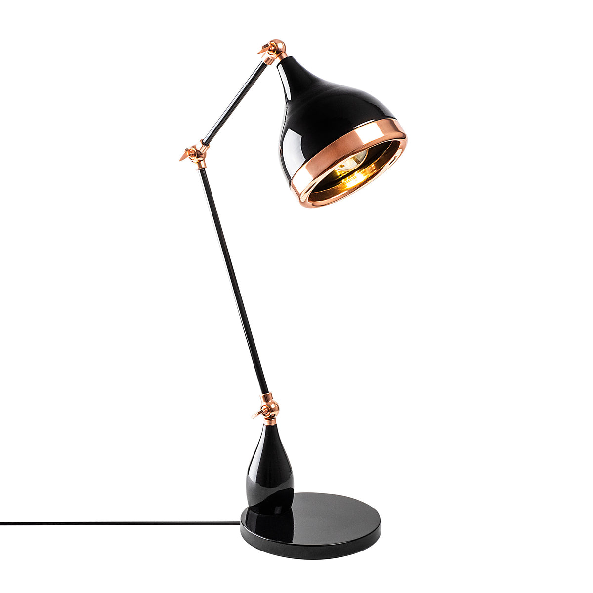 Table lamps - Table lamp Black Copper Metal Grip - Dimehouse