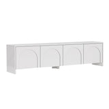 Aurelia TV cabinet white 180 cm Melamine-coated wood
