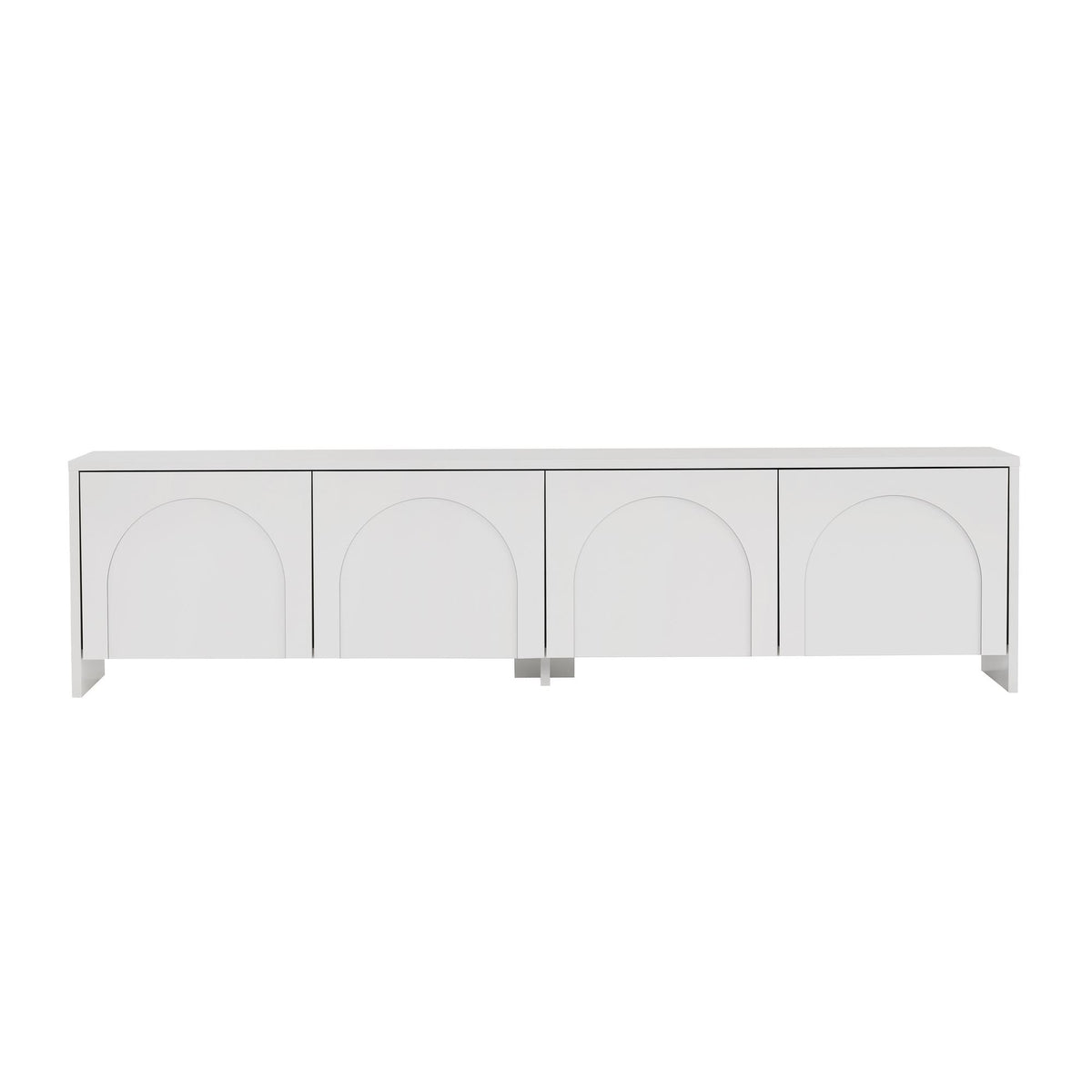 Aurelia TV cabinet white 180 cm Melamine-coated wood