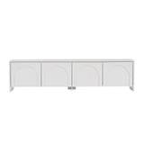 Aurelia TV cabinet white 180 cm Melamine-coated wood