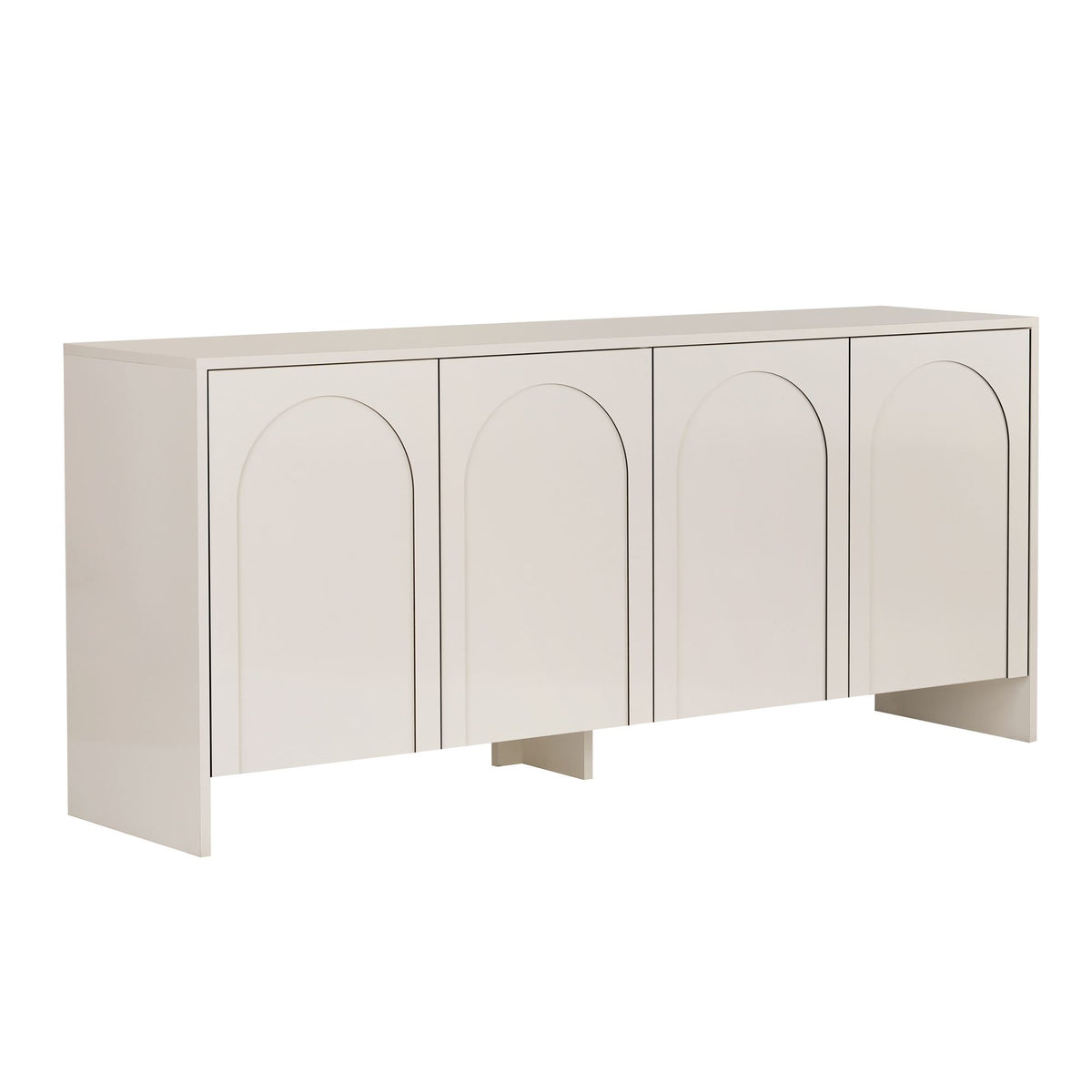 Arlen side table cream 180 cm Melamine-coated wood