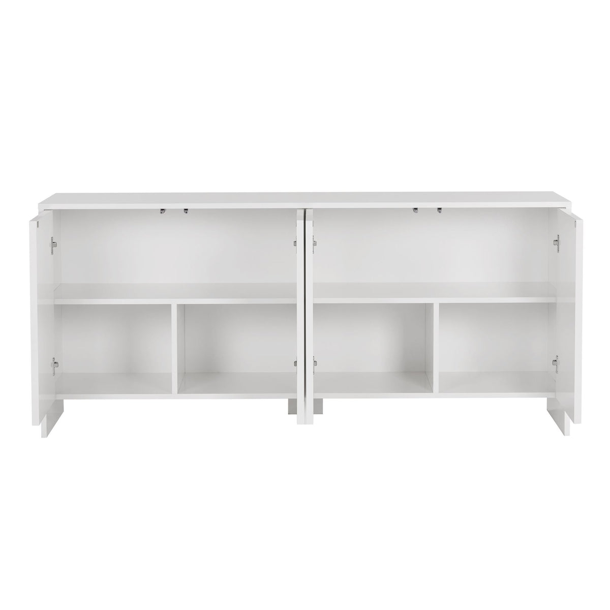 Arlen side table white 180 cm Melamine coated wood composite