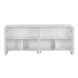 Arlen side table white 180 cm Melamine coated wood composite