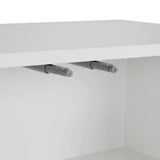Arlen side table white 180 cm Melamine coated wood composite