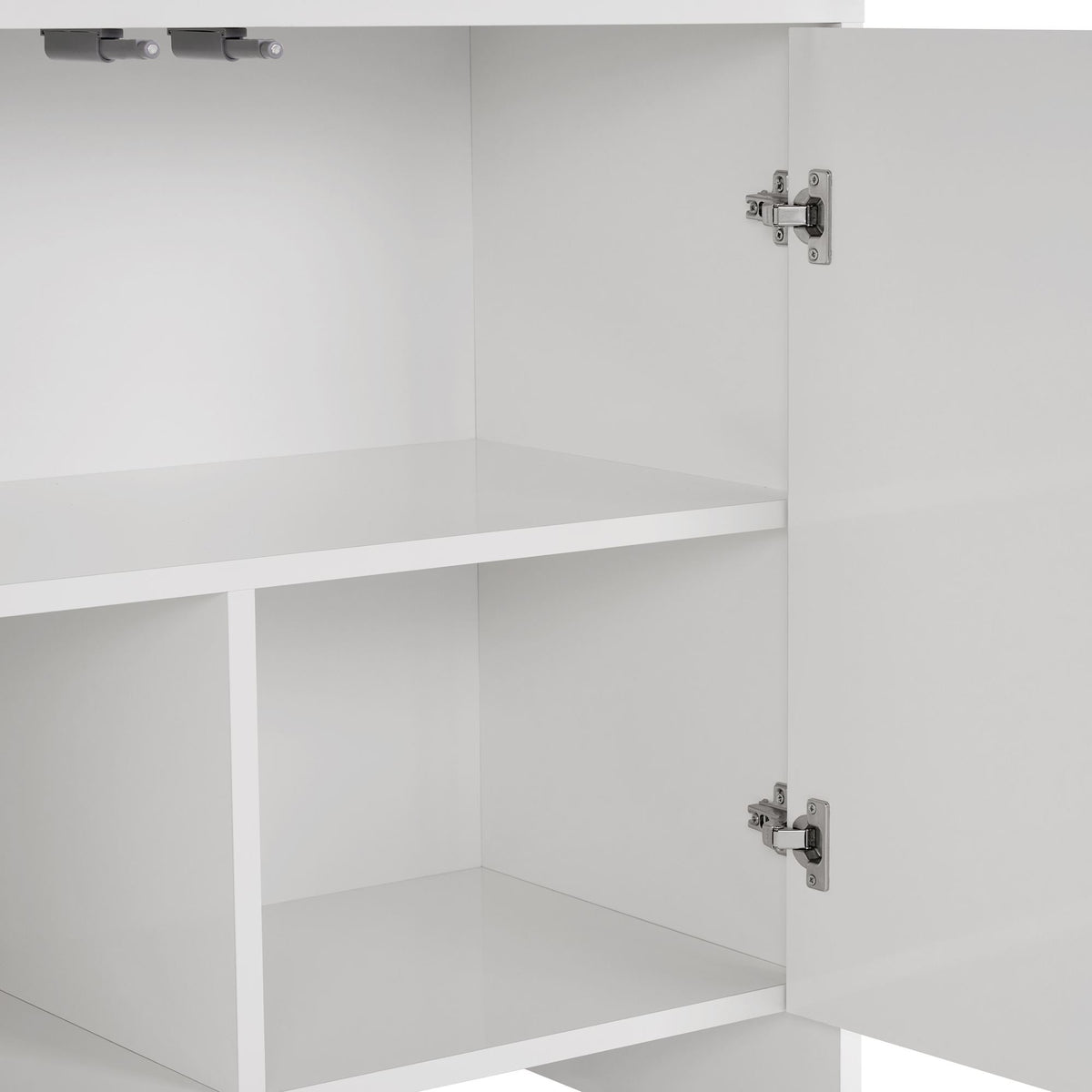 Arlen side table white 180 cm Melamine coated wood composite