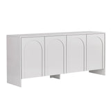 Arlen side table white 180 cm Melamine coated wood composite