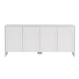 Arlen side table white 180 cm Melamine coated wood composite