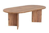 Coffee tables - Coffee table pine wood melamine arc shape Koda 119x60 cm - Dimehouse