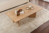 Coffee tables - Rectangular Coffee Table Siban Sapphire Oak look - 119x60 cm - Dimehouse