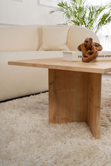 Coffee tables - Rectangular Coffee Table Siban Sapphire Oak look - 119x60 cm - Dimehouse