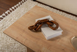 Coffee tables - Rectangular Coffee Table Siban Sapphire Oak look - 119x60 cm - Dimehouse