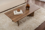 Coffee tables - Rectangular Coffee Table Siban Walnut wood look - 119x60 cm - Dimehouse