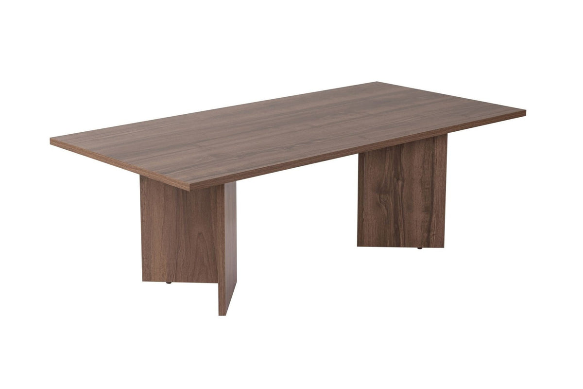 Coffee tables - Rectangular Coffee Table Siban Walnut wood look - 119x60 cm - Dimehouse