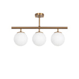 Hanging lamps - Hanging lamp 3 - light Bronze-colored Metal - Dimehouse
