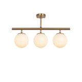 Hanging lamps - Hanging lamp 3 - light Bronze-colored Metal - Dimehouse