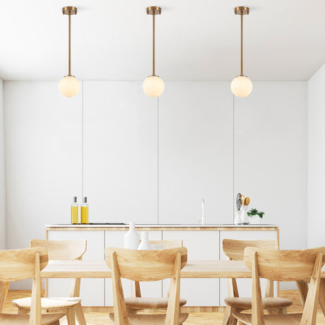 Hanging lamps - Hanging lamp 3 - light Bronze colored with White Shade Metal Flint - Dimehouse