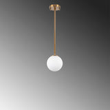 Hanging lamps - Hanging lamp 3 - light Bronze colored with White Shade Metal Flint - Dimehouse