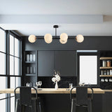 Hanging lamps - Hanging lamp 6 - lights Cream Glass Radiance - Dimehouse