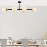 Hanging lamps - Hanging lamp 6 - lights Cream Glass Radiance - Dimehouse