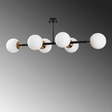 Hanging lamps - Hanging lamp 6 - lights Cream Glass Radiance - Dimehouse