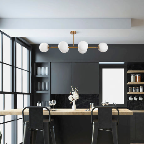 Hanging lamps - Hanging lamp 6 - light Bronze-colored Glass Radiance - Dimehouse