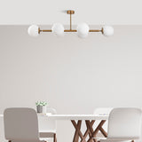 Hanging lamps - Hanging lamp 6 - light Bronze-colored Glass Radiance - Dimehouse