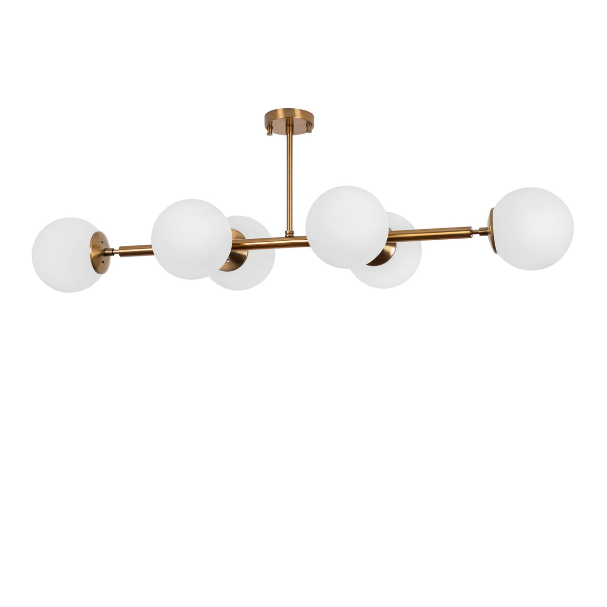 Hanging lamps - Hanging lamp 6 - light Bronze-colored Glass Radiance - Dimehouse