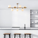 Hanging lamps - Hanging lamp 7 - light Bronze-colored Glass Radiance - Dimehouse