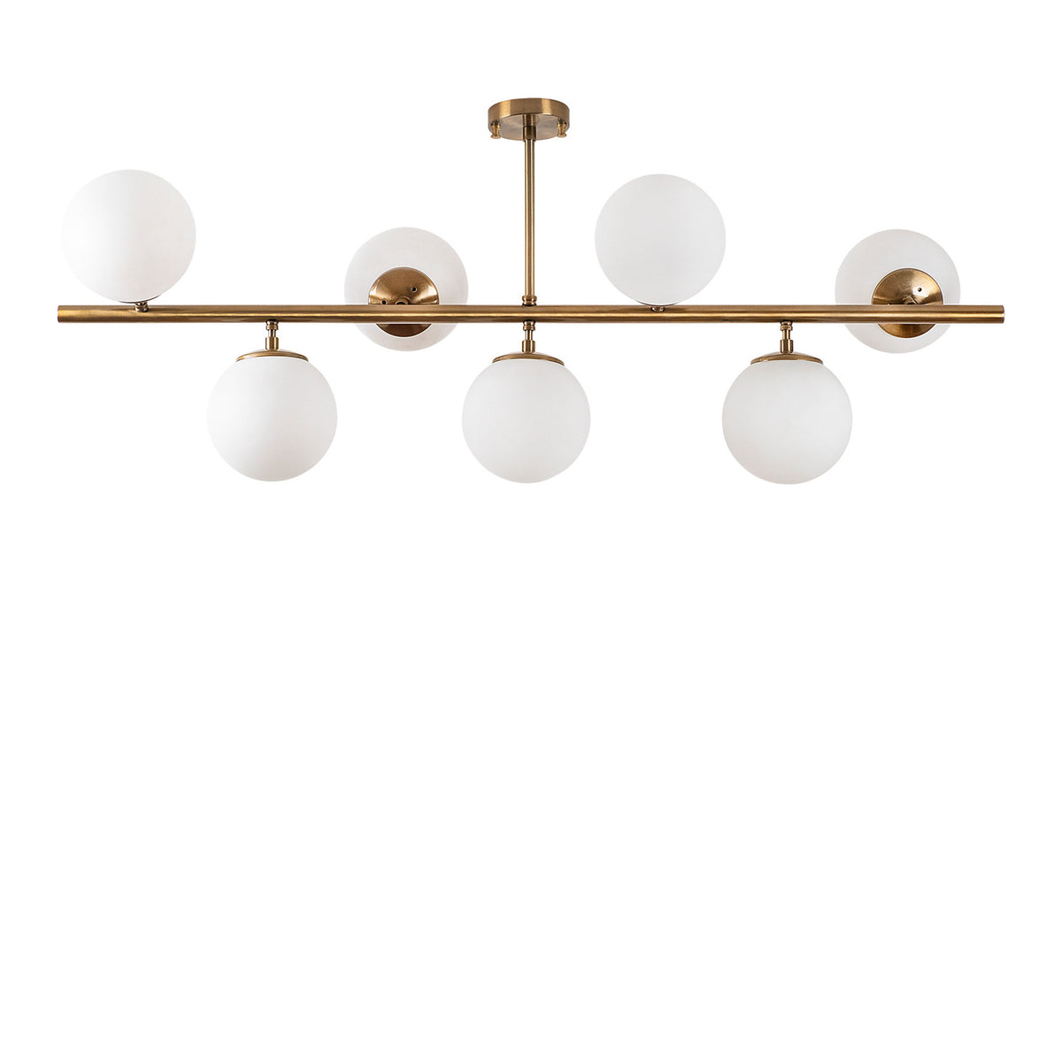 Hanging lamps - Hanging lamp 7 - light Bronze-colored Glass Radiance - Dimehouse