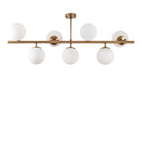 Hanging lamps - Hanging lamp 7 - light Bronze-colored Glass Radiance - Dimehouse