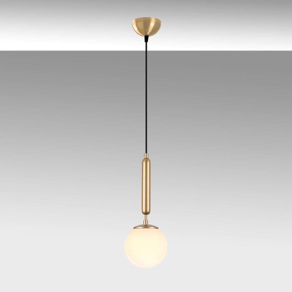 Hanging lamps - Hanging lamp 1 - light Gold Glass Cascade - Dimehouse
