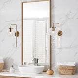 Wall lamps - Wall lamp 1 - light Bronze-colored Clear Glass Brim - Dimehouse