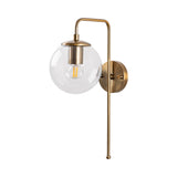 Wall lamps - Wall lamp 1 - light Bronze-colored Clear Glass Brim - Dimehouse