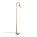 Floor lamps - Floor lamp Bronze-colored Clear Glass Brim - Dimehouse
