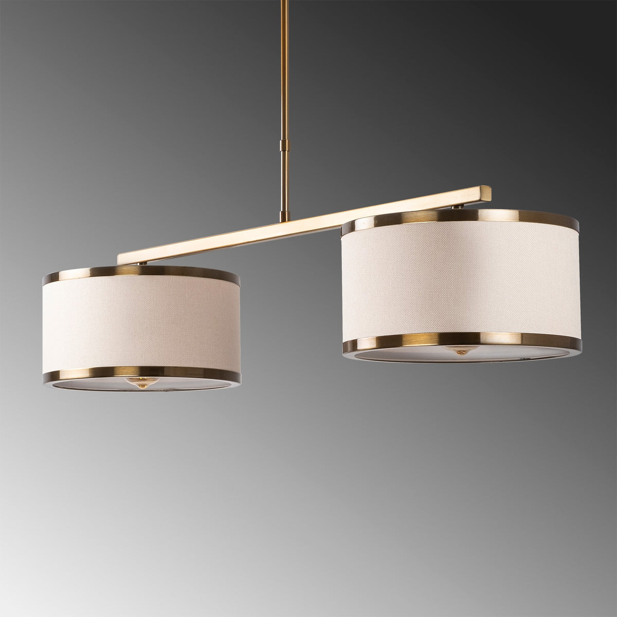 Hanging lamps - Hanging lamp 2 - light Bronze-colored Dust Frost - Dimehouse