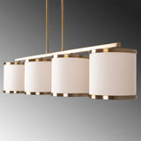 Hanging lamps - Hanging lamp 4 - light Bronze-colored Dust Frost - Dimehouse
