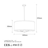 Hanging lamps - Hanging lamp 1 - light Bronze-colored Dust Frost - Dimehouse
