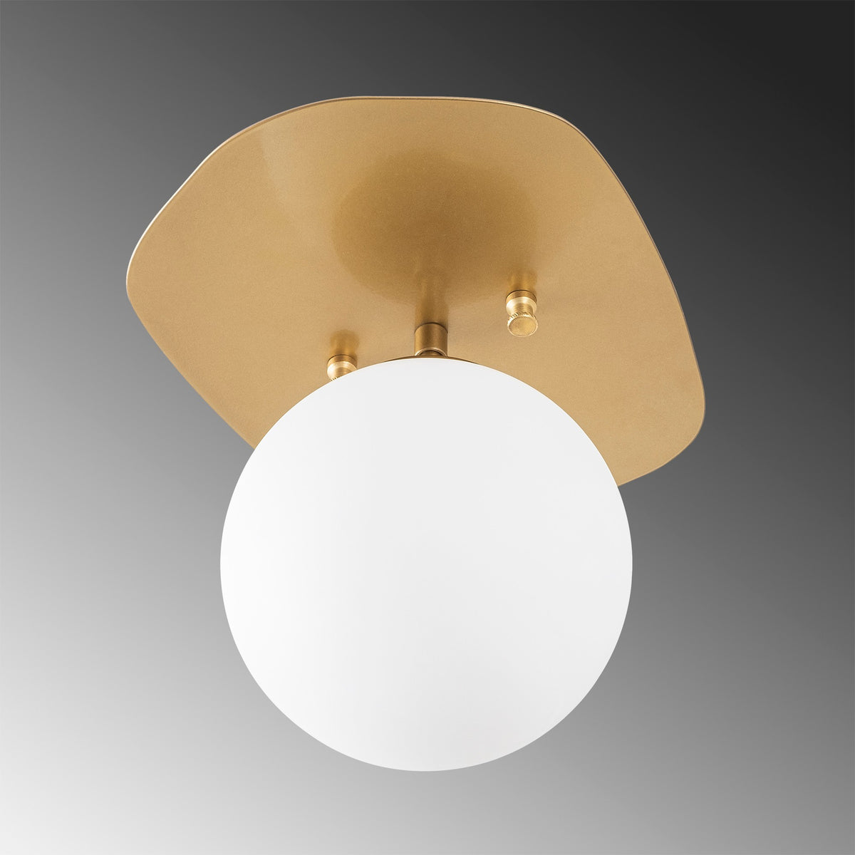 Ceiling lamps - Ceiling lamp 1 - light Gold Glass Axel - Dimehouse