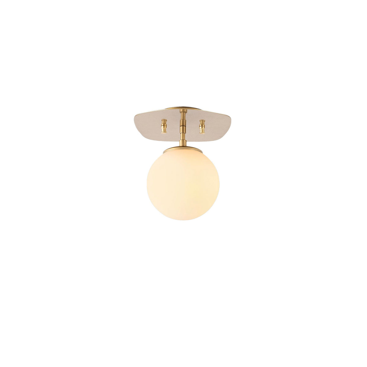 Ceiling lamps - Ceiling lamp 1 - light Gold Glass Axel - Dimehouse