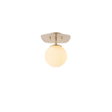 Ceiling lamps - Ceiling lamp 1 - light Gold Glass Axel - Dimehouse