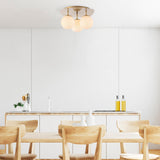 Ceiling lamps - Ceiling lamp 3 - lights Gold Glass Axel - Dimehouse