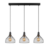 Hanging lamps - Hanging lamp 3 - lights Black Metal Vine - Dimehouse