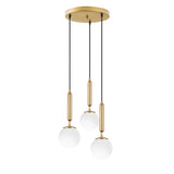 Hanging lamps - Hanging lamp 3 - lights Gold Glass Cascade - Dimehouse